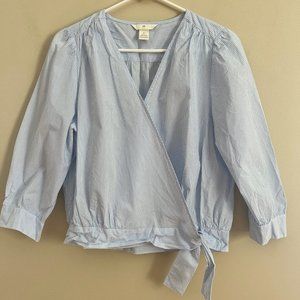 H&M front wrap blouse, size 4